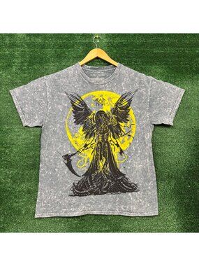 Sleep Token Take Me Back to Eden Reaper Angel Rock Band Mineral Wash T-Shirt Lar